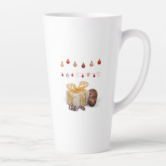 Gifts and Baubles Latte Mug (Right)