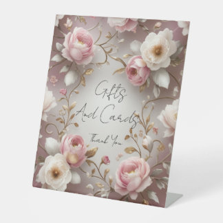 Gifts And Crds Tablet Top Wedding supplies Decor Pedestal Sign