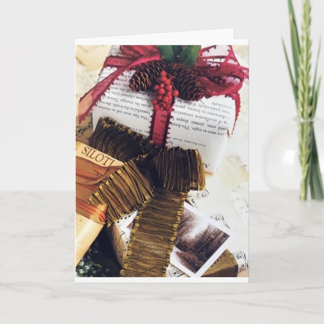 GIFTS ARE WRAPPED/TREE IS TRIMMED MERRY CHRISTMAS CARD (Front)