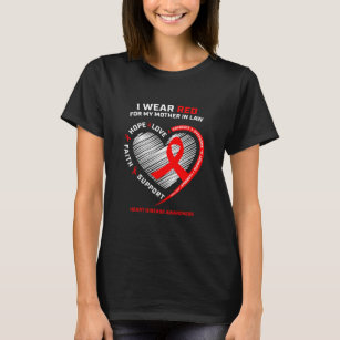 Gifts Clothing Mother In Law Red Mum Heart T-Shirt