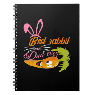Gifts Dad Best Rabbit Dad Ever Notebook