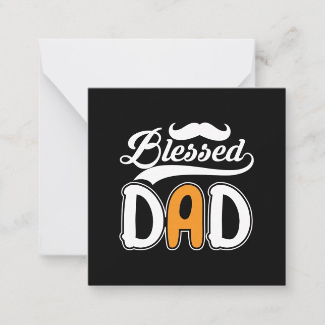 Gifts Dad | Blessed Dad Card (Front)