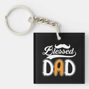 Gifts Dad Blessed Dad Key Ring