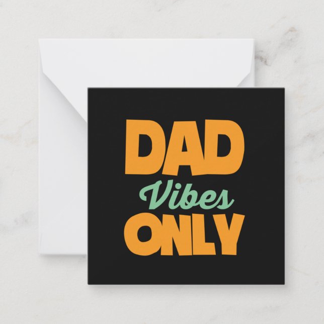 Gifts Dad | Dad Vibes Only Card (Front)