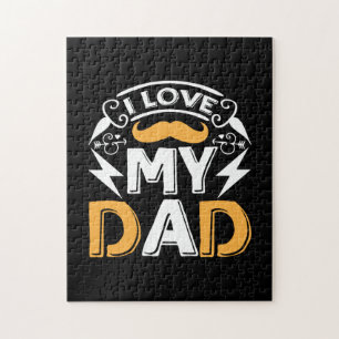 Gifts Dad I Love My Dad Jigsaw Puzzle