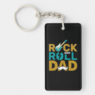 Gifts Dad Rock And Roll Dad Key Ring