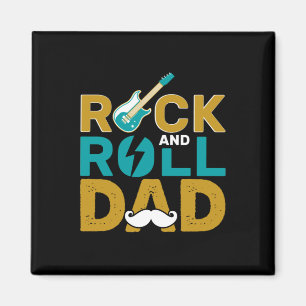 Gifts Dad Rock And Roll Dad Magnet
