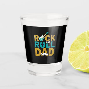 Gifts Dad Rock And Roll Dad Shot Glass