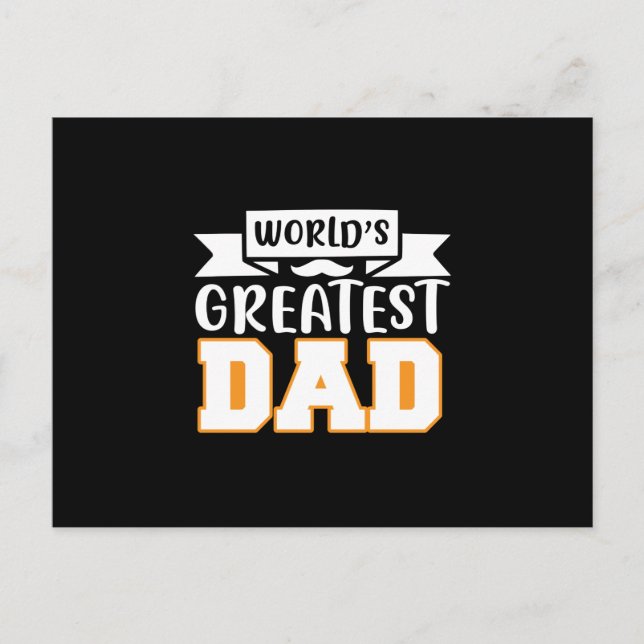 Gifts Dad | World's Greatest Dad Postcard (Front)