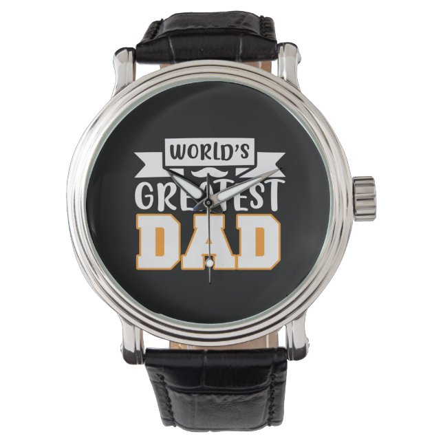 Gifts Dad | World's Greatest Dad Watch (Front)