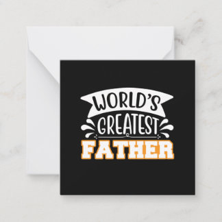 Gifts Dad | World's Greatest Father Card