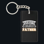 Gifts Dad | World's Greatest Father Key Ring<br><div class="desc">Gifts Dad | World's Greatest Father</div>