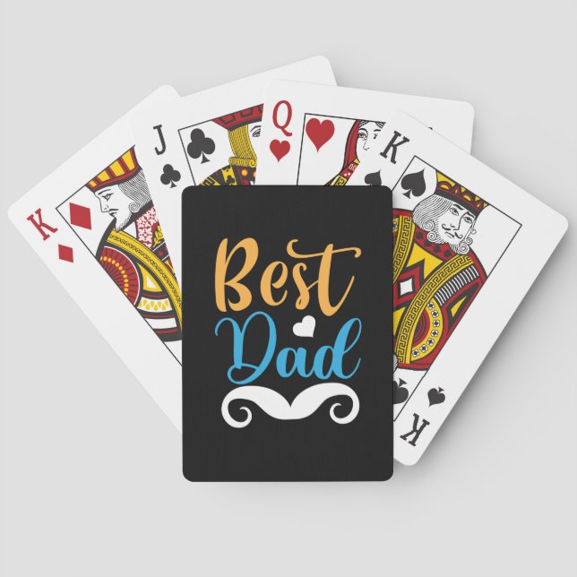 Gifts Father | Best Dad Playing Cards (Back)