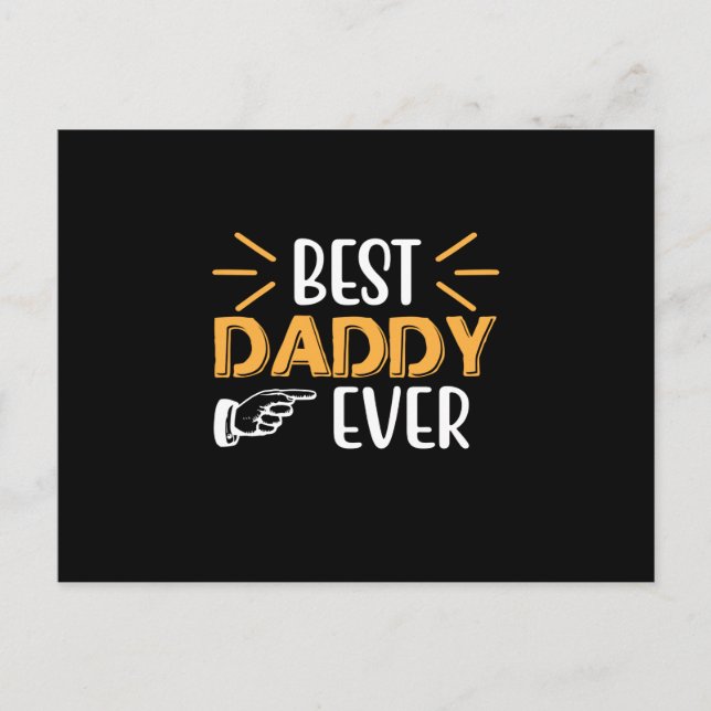 Gifts Father | Best Daddy Ever Postcard (Front)