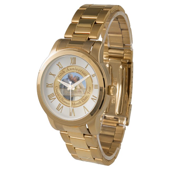 Gifts for 50th Wedding Anniversary Gifts for Him Watch (Angled)