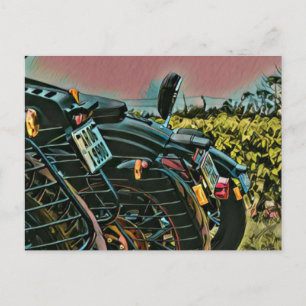 Gifts for a motorcycle rider postcard