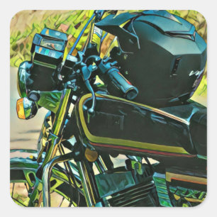 Gifts for a motorcycle rider square sticker