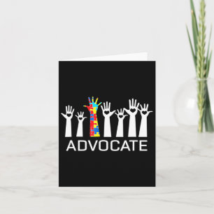 Gifts For Aby Therapist Teacher Parent Autism Awar Card