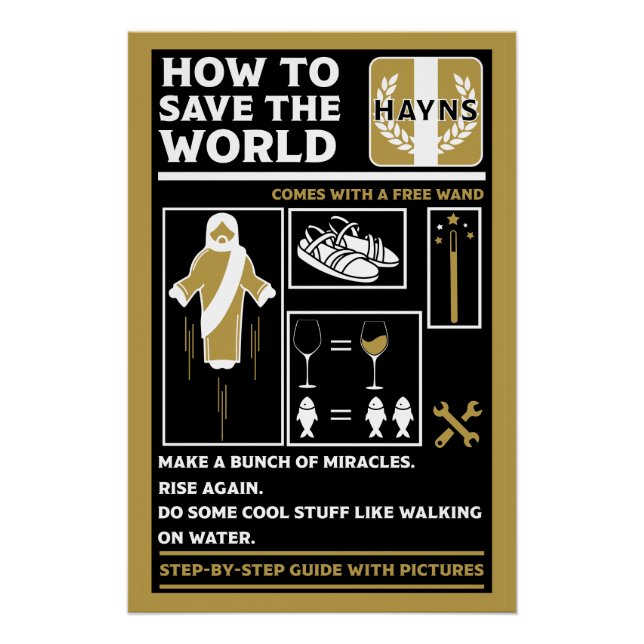 Gifts For Atheists Poster (Front)