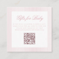 Gifts for Baby Light Pink Online QR Code Registry