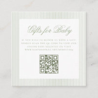Gifts for Baby Sage Green Online QR Code Registry