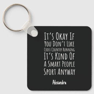 Gifts For Cross Country Runners Funny XC Team Key Ring