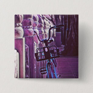 Gifts for cyclists 15 cm square badge