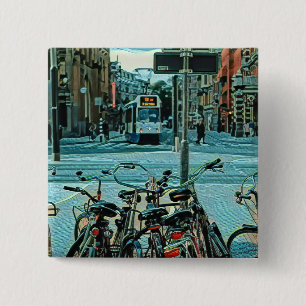 Gifts for cyclists 2022 15 cm square badge