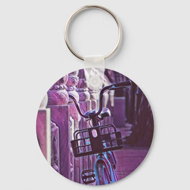 Gifts for cyclists key ring (Front)