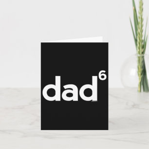 Gifts For Dad Dad Of 6 Six Gift Fathers Day Math Card