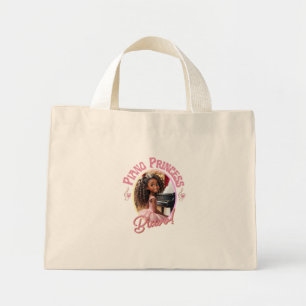 Gifts for gils who love to play the piano mini tote bag