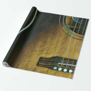 Gifts for guitar lovers wrapping paper