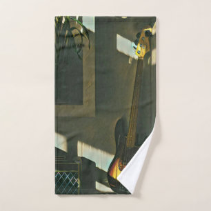 Gifts for guitar players hand towel