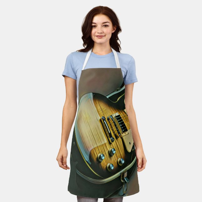 Gifts for guitarist apron (Worn)