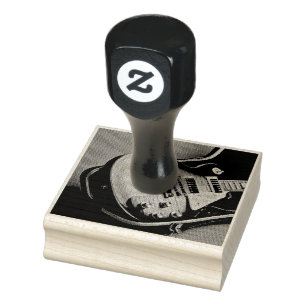 Gifts for guitarist rubber stamp