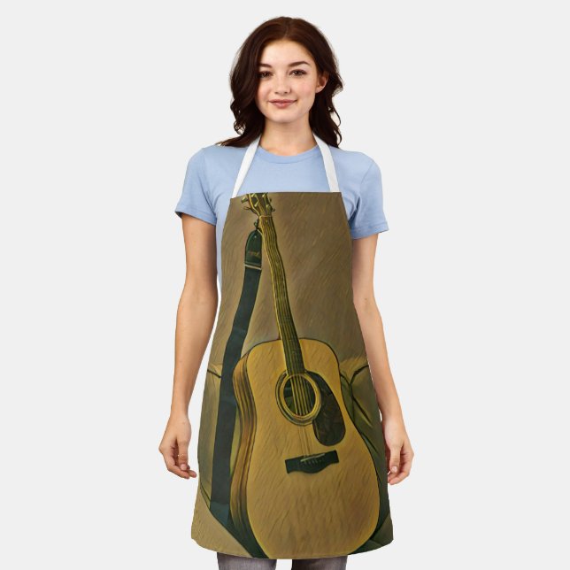 Gifts for guitarists apron (Worn)