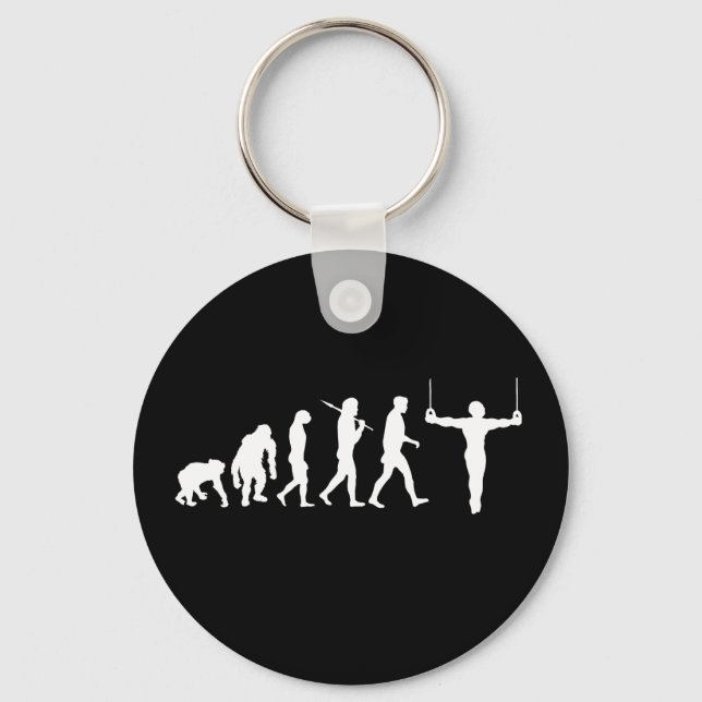 GIfts for Gymnasts - gymnastics rings Key Ring (Front)