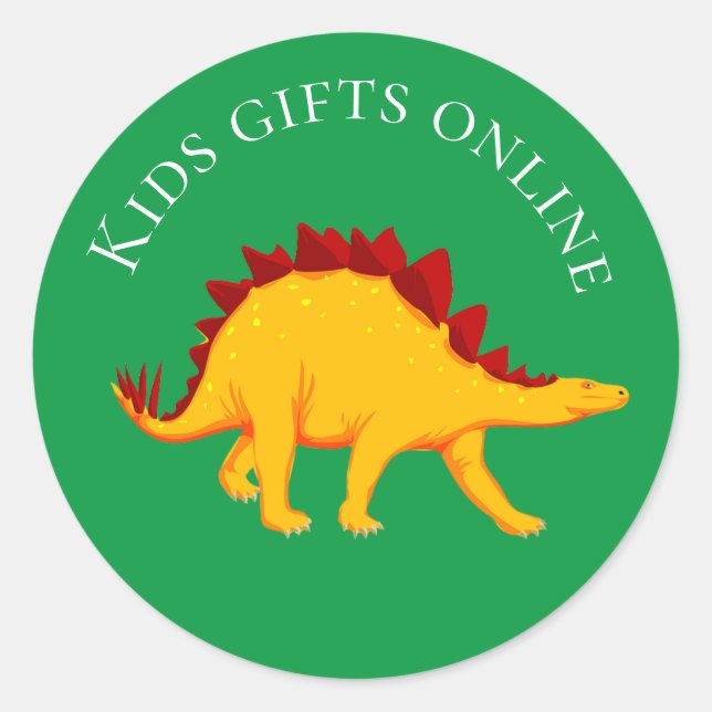 Gifts for kids toys business branding classic round sticker (Front)