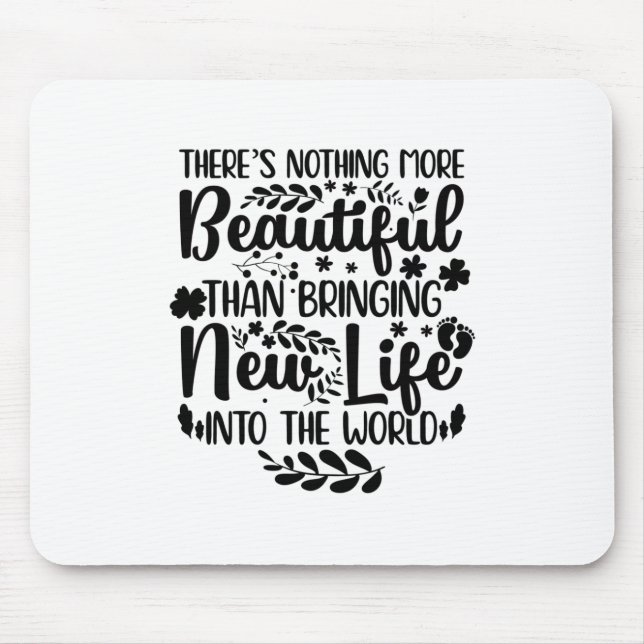 Gifts for Midwives | Midwife Maternity Nurse Birth Mouse Pad (Front)