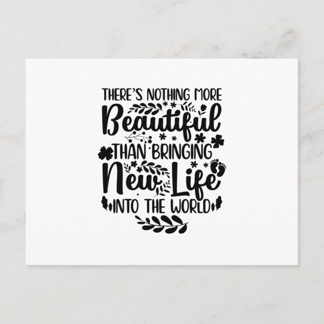 Gifts for Midwives | Midwife Maternity Nurse Birth Postcard (Front)