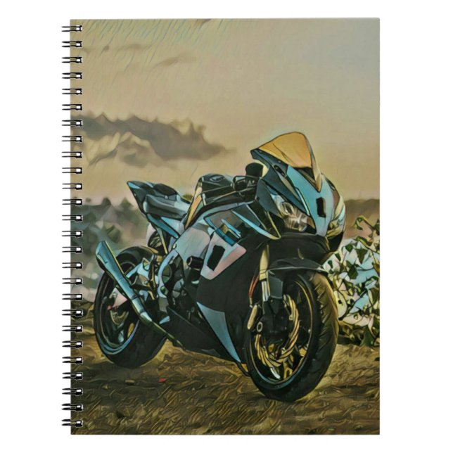 Gifts for motorcyclist notebook (Front)