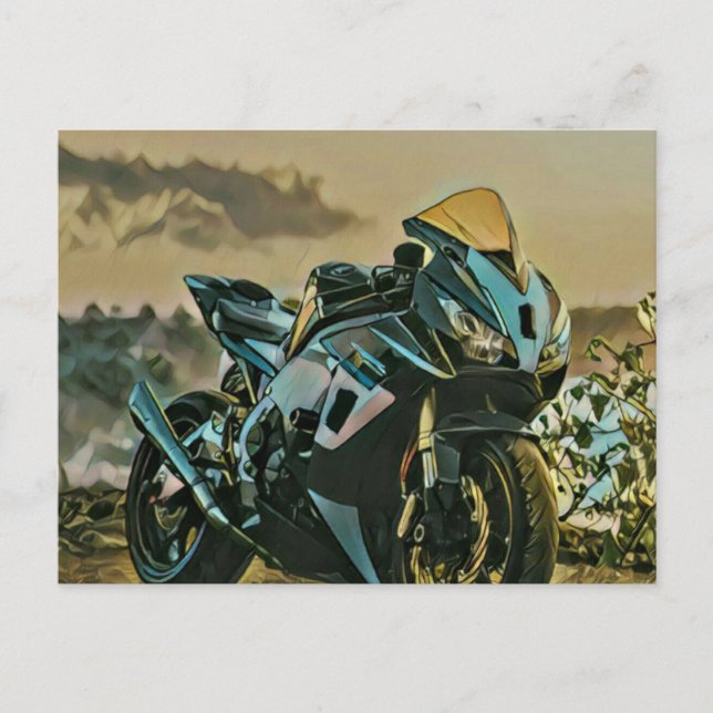 Gifts for motorcyclist postcard (Front)