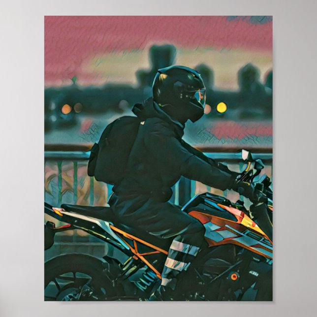 Gifts for motorcyclists poster (Front)