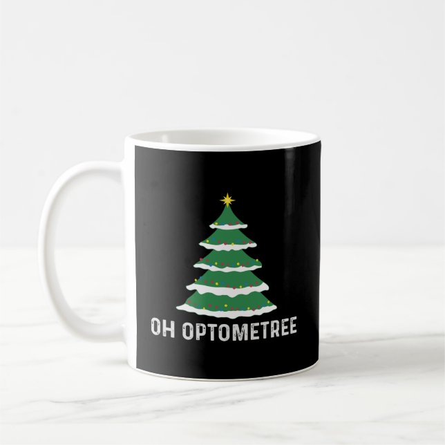 Gifts For Optometrists Optometry Oh Optometree Xma Coffee Mug (Left)