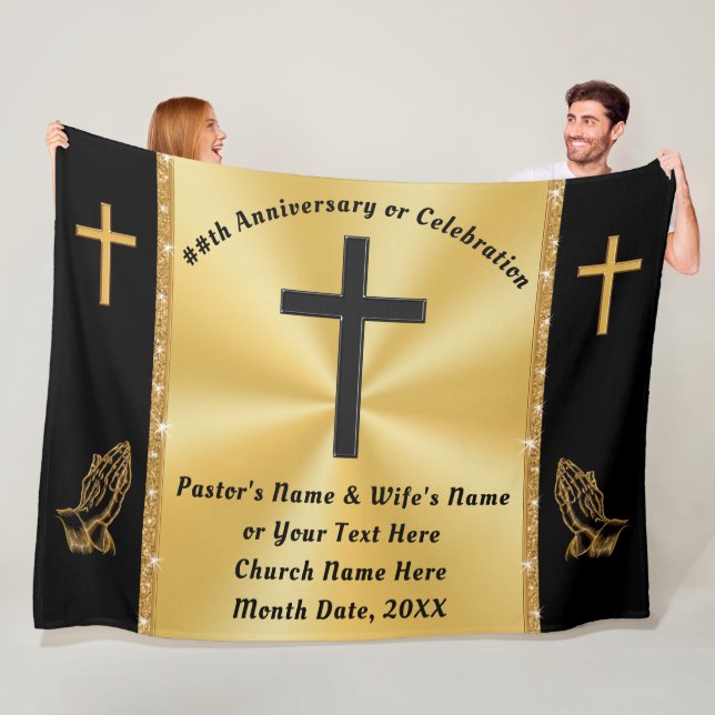 Gifts for Pastor and Wife Anniversary, Birthday,  Fleece Blanket (In Situ)