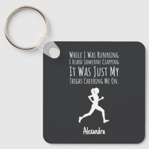 Gifts For Runners Women Funny Female Running Key Ring