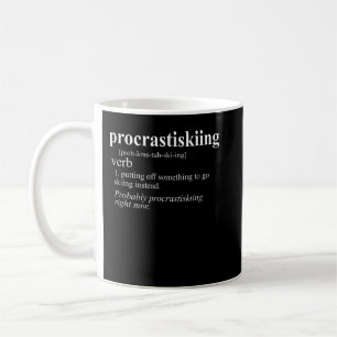 Gifts For Skiers Men Women Procrastiskiing Funny S Coffee Mug