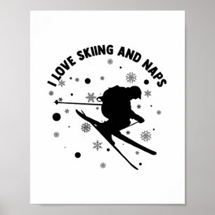 Gifts for skiers   Skiing Ski Goggles Apres-Ski Poster