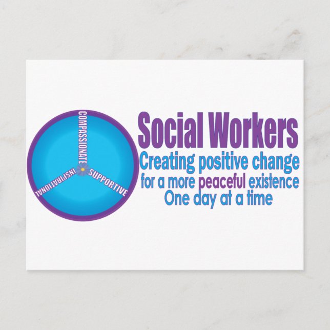 Gifts for Social Workers Postcard (Front)