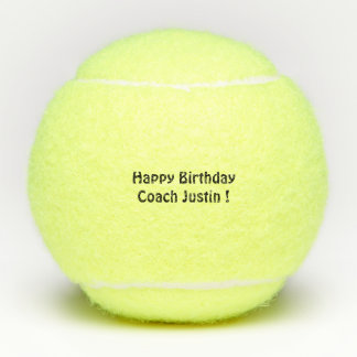 Gifts for Tennis Coaches, Custom Printed Balls